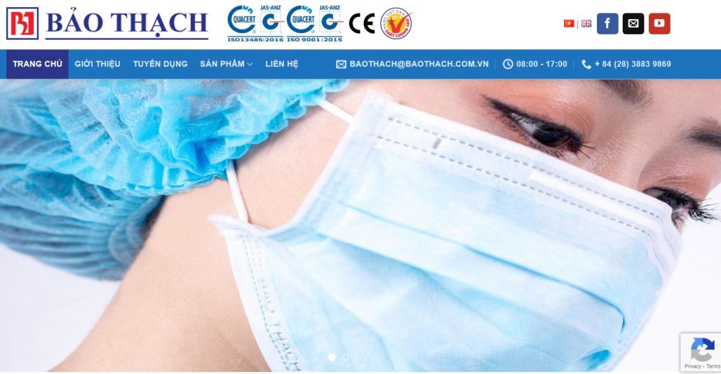 Top 5 công ty sản xuất khẩu trang y tế uy tín tại Bình Dương 2023 7 Khẩu Trang Bảo Thạch - Công Ty Cổ Phần Thiết Bị Y Tế Bảo Thạch