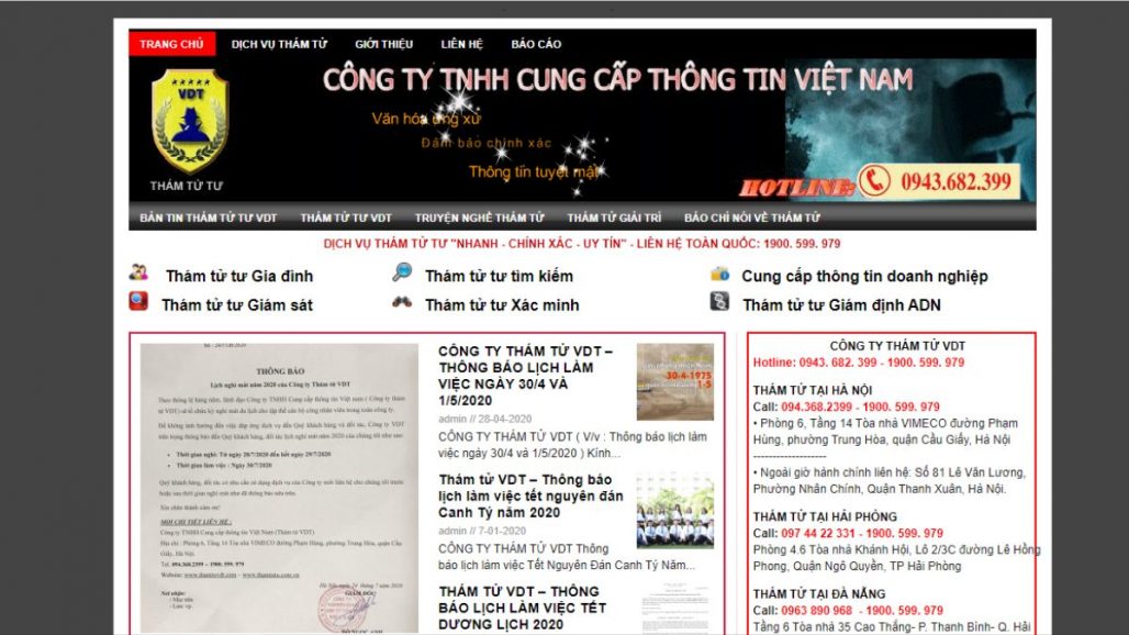 Top 10 công ty thám tử tư uy tín nhất tại TPHCM 2023 20 Top 10 công ty thám tử tư uy tín nhất tại TPHCM 2023