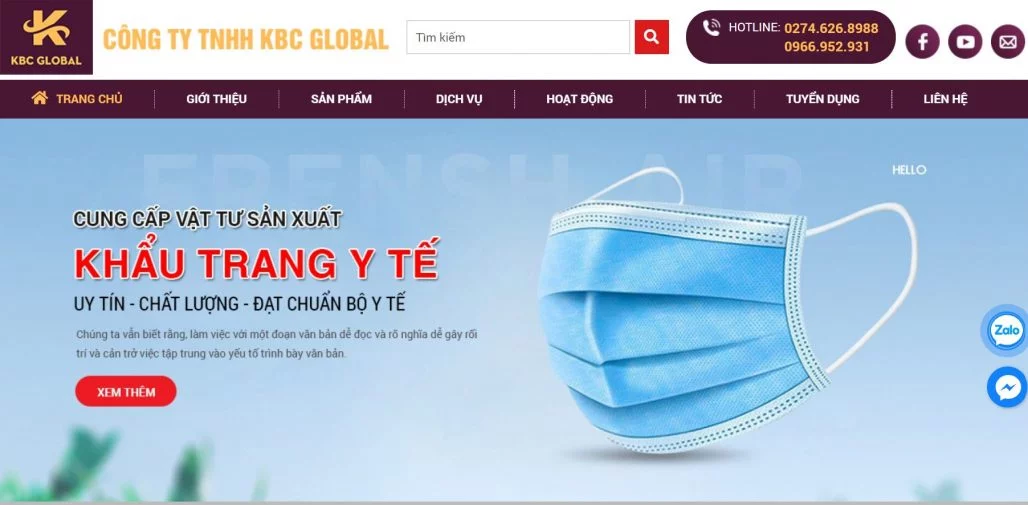 Top 5 công ty sản xuất khẩu trang y tế uy tín tại Bình Dương 2023 10 Công Ty TNHH KBC GLOBAL