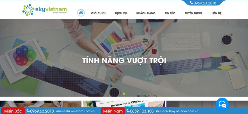 Công ty thiết kế website uy tín Sky Việt Nam