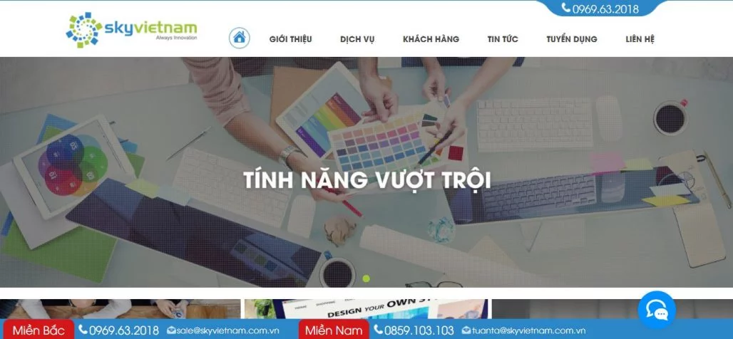 Top 10 công ty thiết kế website uy tín tại Hà Nội 2023 13 Công ty thiết kế website uy tín Sky Việt Nam