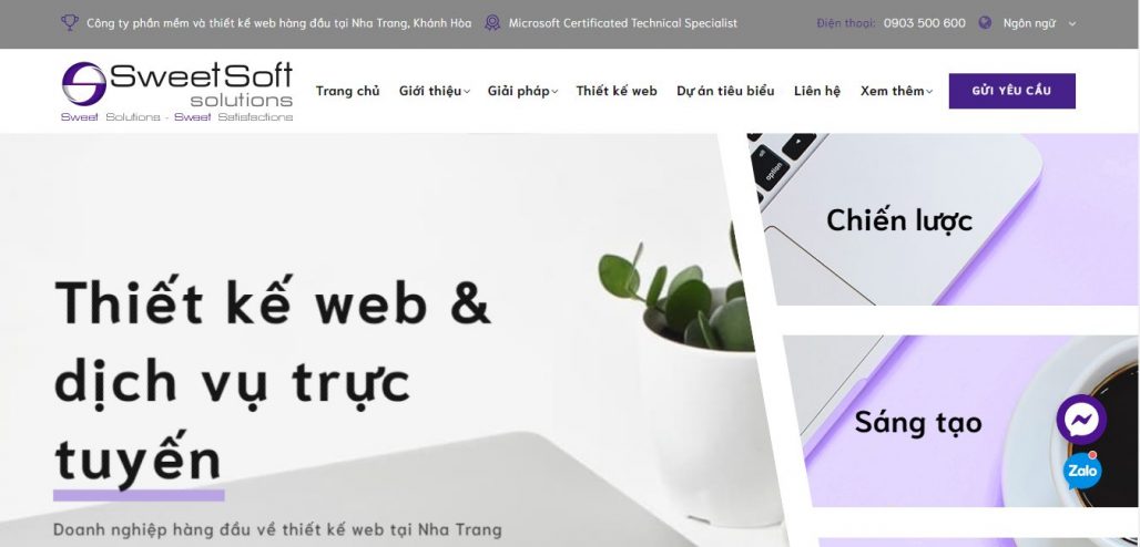 Công Ty Thiết Kế Website - SweetSoft