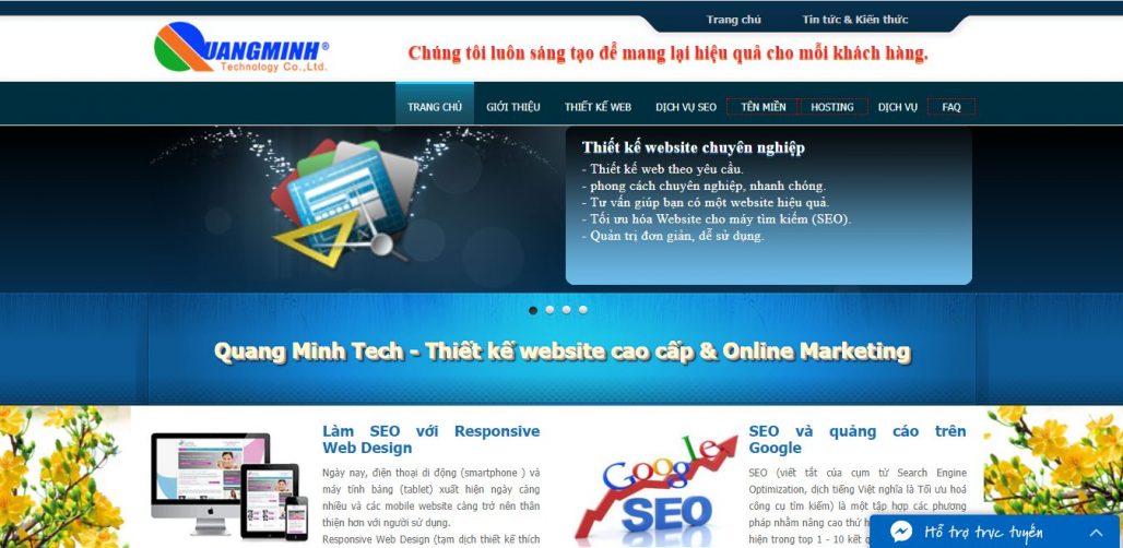 Công Ty Thiết Kế Website  Quang Minh Tech