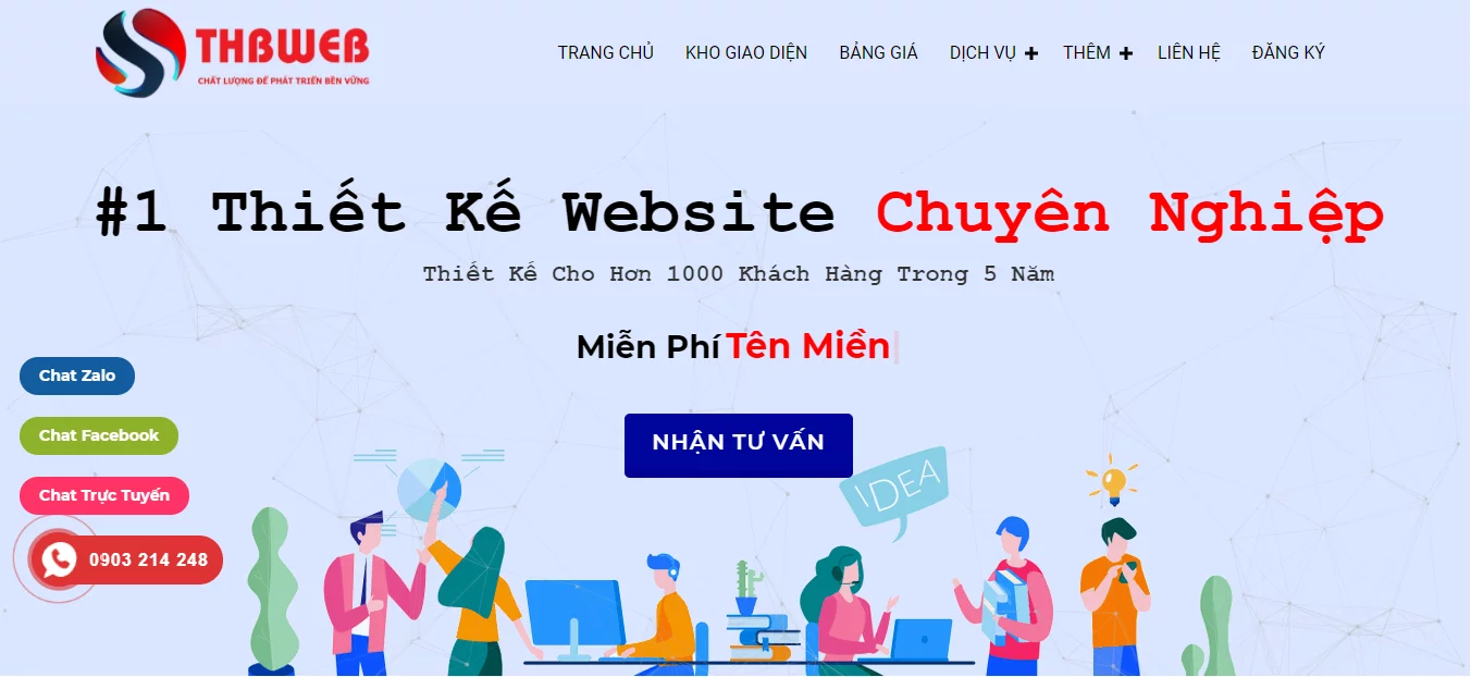 Top 10 công ty thiết kế website uy tín ở Bình Dương 2023 14 Công ty thiết kế website THB WEB