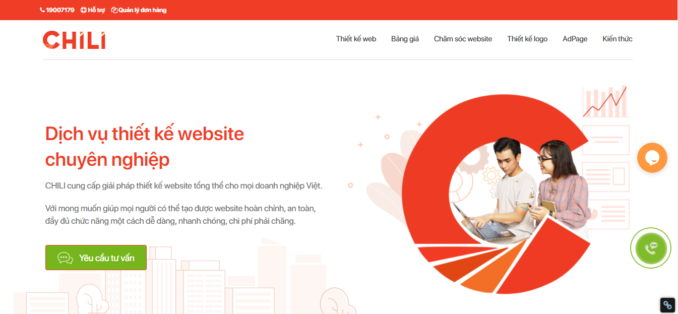 Công ty thiết kế website chuyên nghiệp Chili