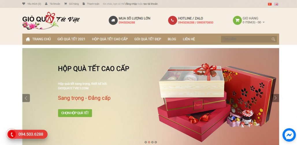 Công ty cung cấp quà tết cho nhân viên Giỏ quà Tết Việt