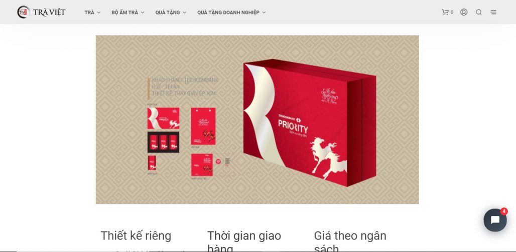 Công ty cung cấp quà tết cho nhân viên Trà Việt