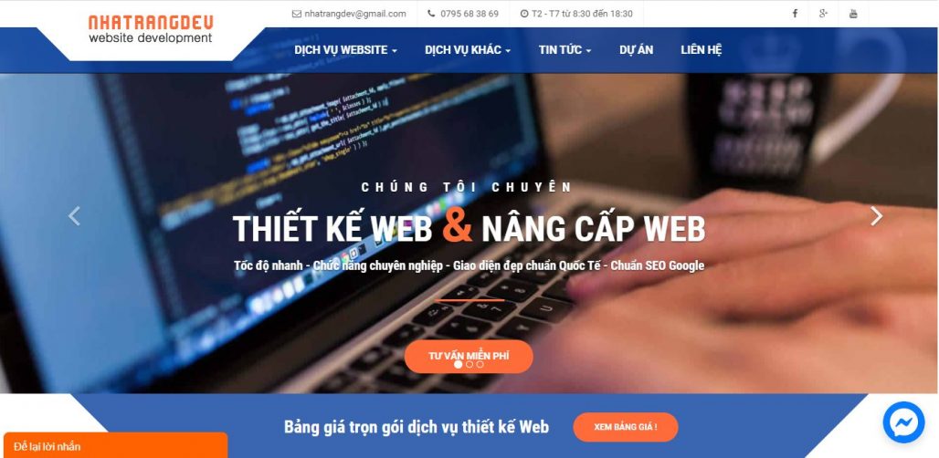 Công ty thiết kế Website Nha Trang Dev