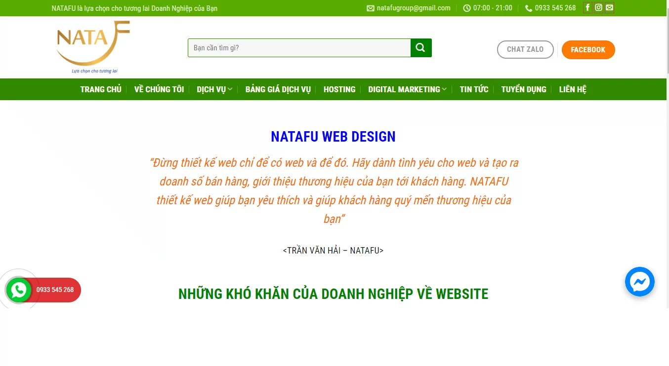 Top 10 công ty thiết kế website uy tín ở Bình Dương 2023 16 Công ty thiết kế website TNHH NATAFU