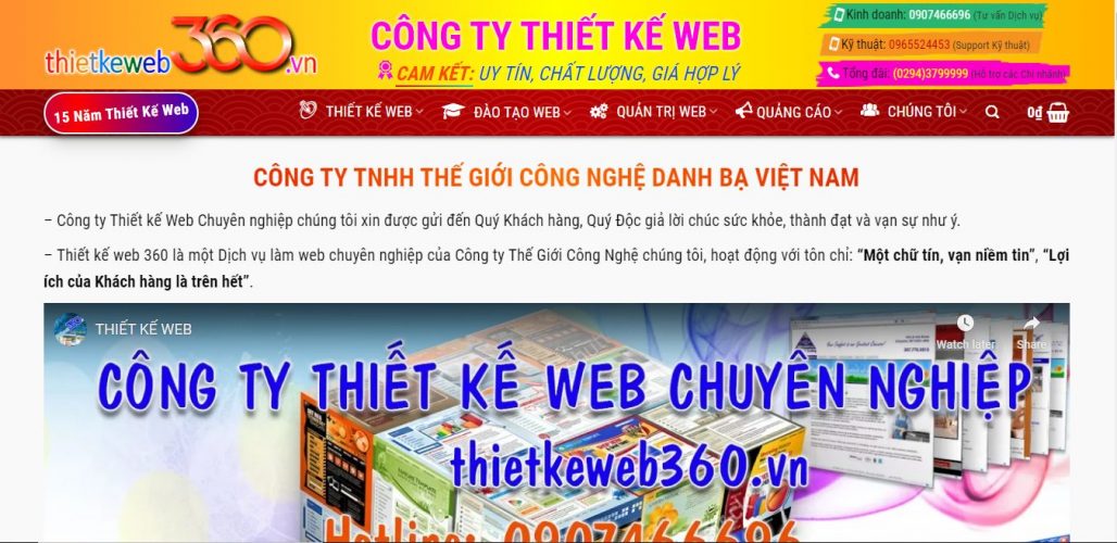 Công Ty Thiết Kế Website - Thietkeweb360