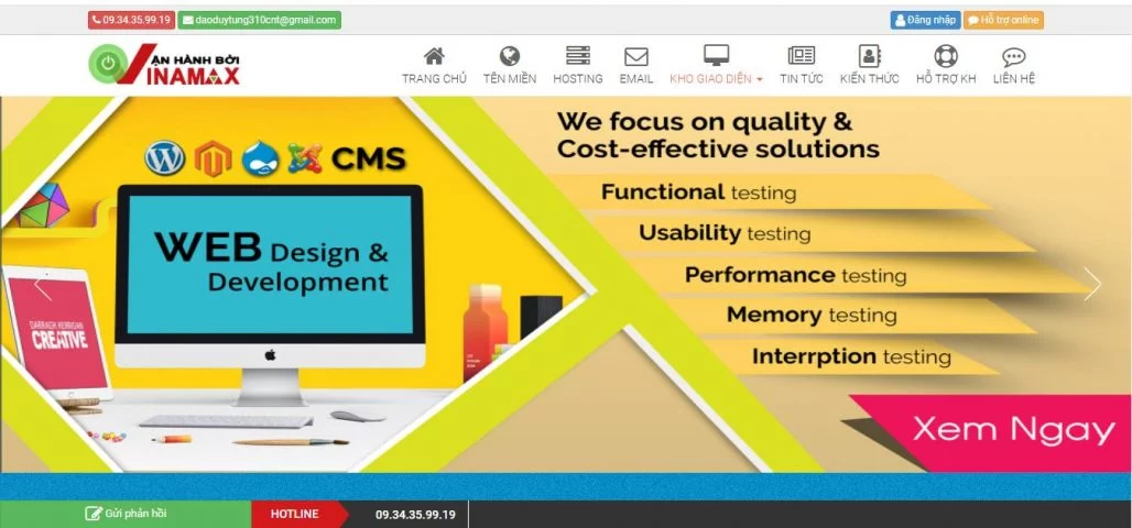 Top 10 công ty thiết kế website uy tín tại Hà Nội 2023 23 Công ty thiết kế website Vinamax