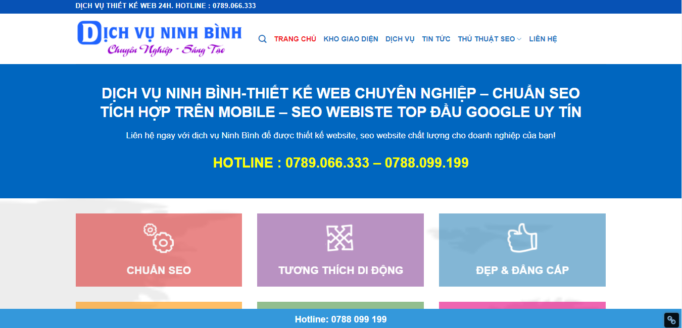 Công ty thiết kế website DỊCH VỤ WEB 24H