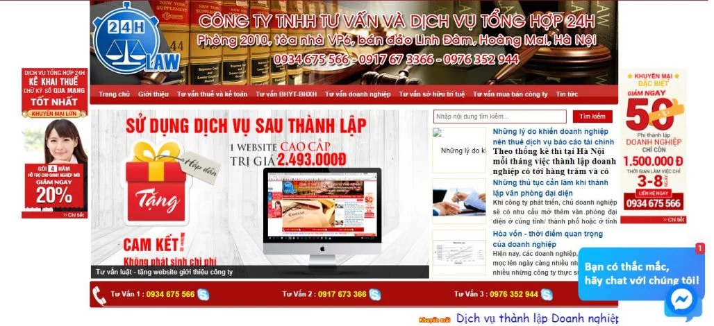 Top 10 dịch vụ thành lập công ty uy tín tại Hà Nội 18 Dịch vụ thành lập công ty 24H