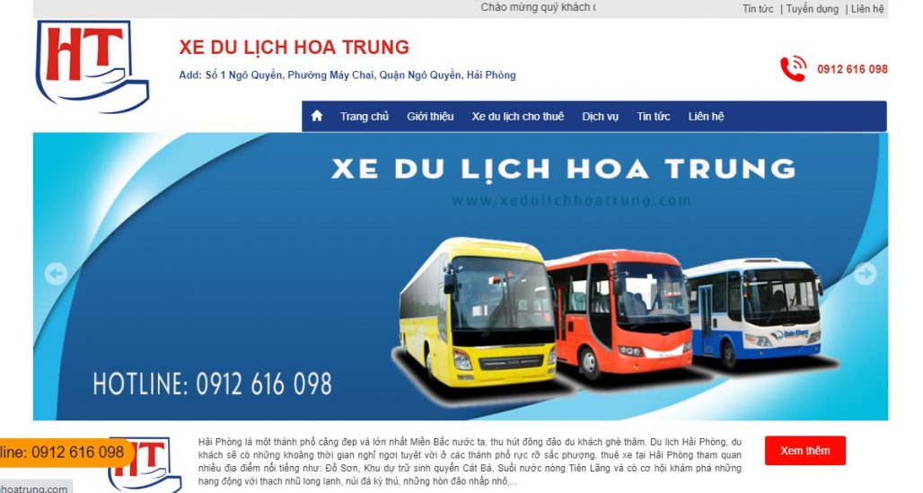Công ty Xe du lịch Hoa Trung