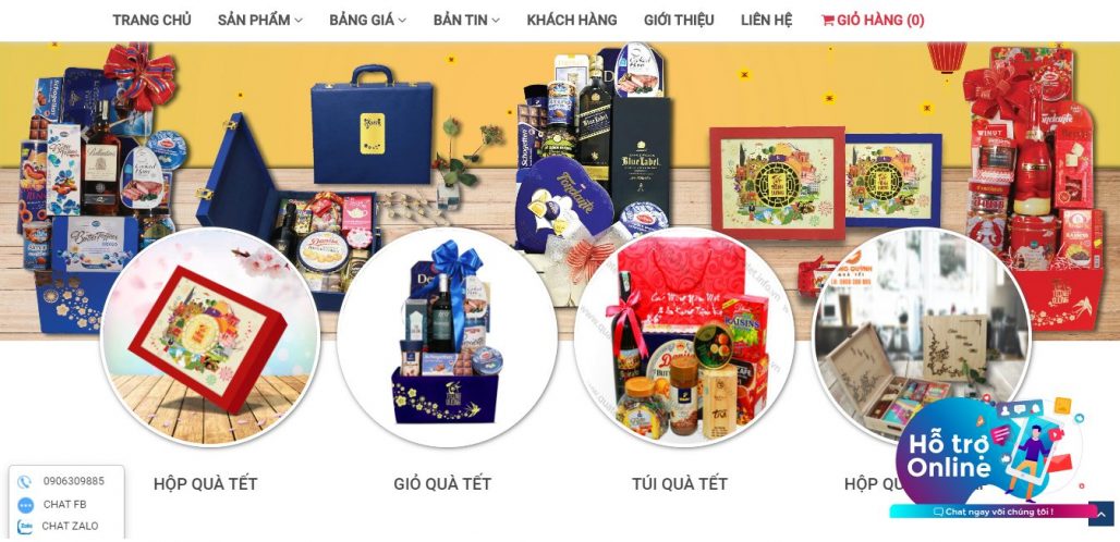 Công ty cung cấp giỏ quà tết cho doanh nghiệp Cống Quỳnh