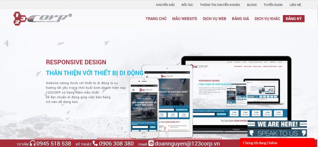 Công ty thiết kế website 123CORP