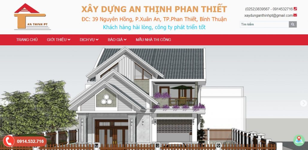 Công ty xây dựng nhà An Thịnh Phan Thiết
