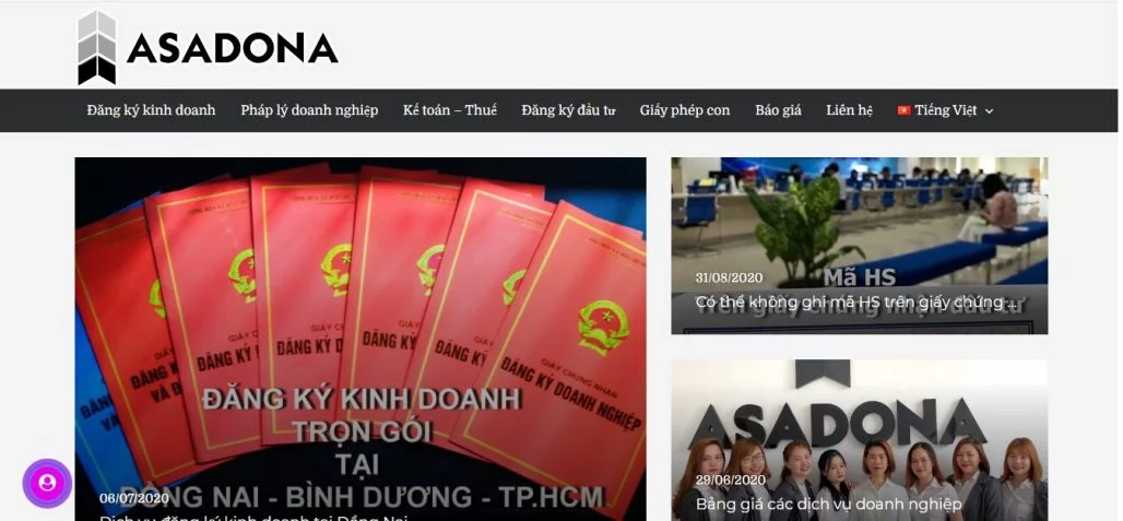Top 10 dịch vụ thành lập công ty uy tín tại Đồng Nai 17 Dịch vụ thành lập công ty Asadona