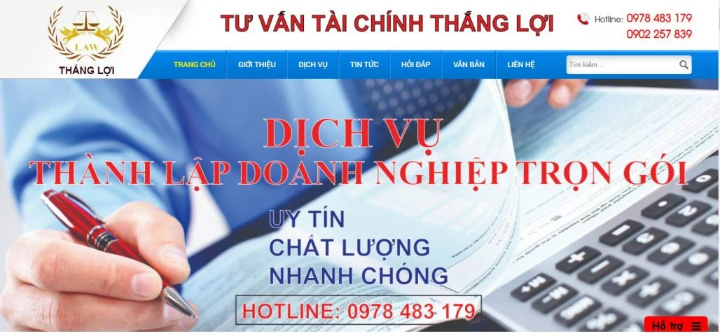 Top 10 dịch vụ thành lập công ty uy tín tại Đồng Nai 13 Dịch vụ thành lập công ty Thắng Lợi