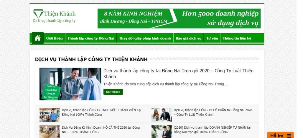 Top 10 dịch vụ thành lập công ty uy tín tại Đồng Nai 18 Dịch vụ thành lập công ty Thiện Khánh