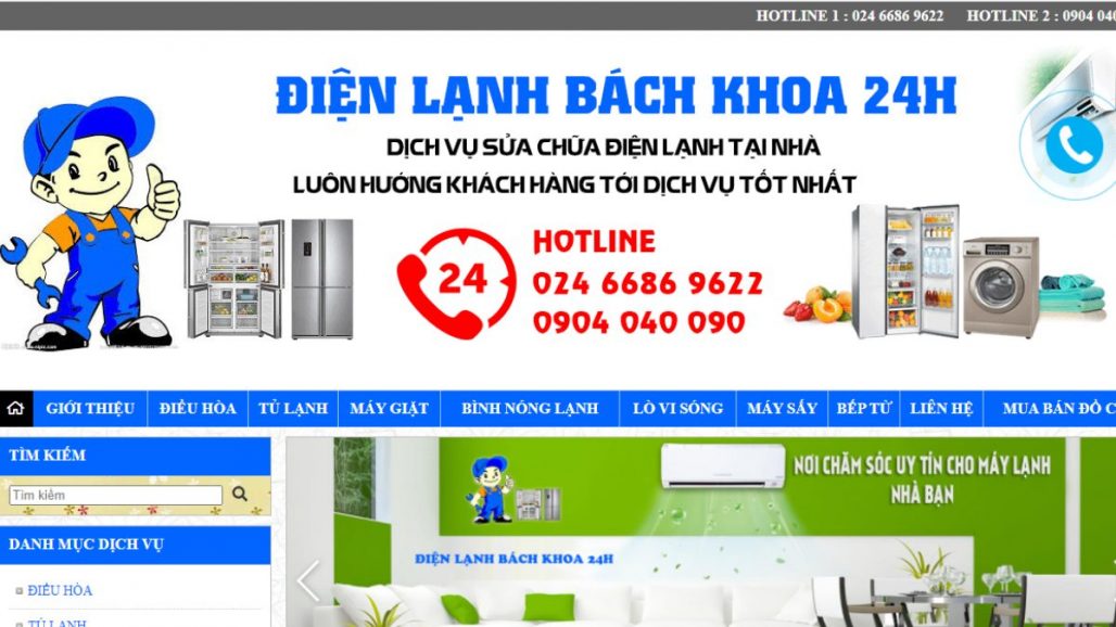 Top 9 dịch vụ sửa điều hòa tủ lạnh máy giặt uy tín ở Hà Nội 2022