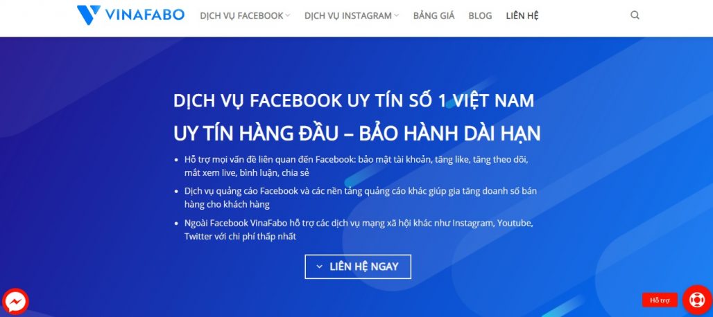 Dịch vụ tăng like Facebook VINAFABO