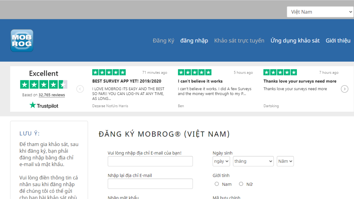 Top 10 website khảo sát kiếm tiền uy tín nhất 2023 16 Top 10 website khảo sát kiếm tiền uy tín nhất 2023