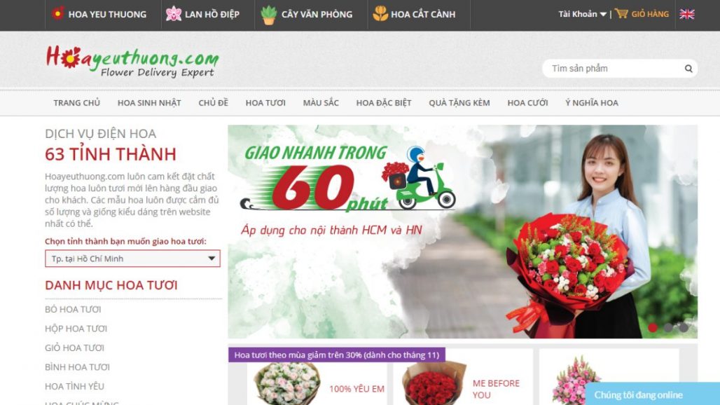 Top 10 shop bán hoa tươi uy tín nhất tại TPHCM 2022