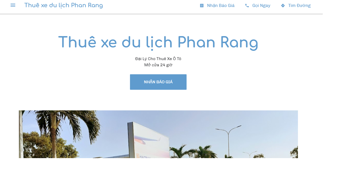 Công ty dịch vụ thuê xe du lịch Phan Rang