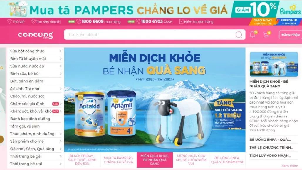 Top 10 website bán đồ mẹ và bé uy tín tại Việt Nam 12 Top 10 website bán đồ mẹ và bé uy tín tại Việt Nam