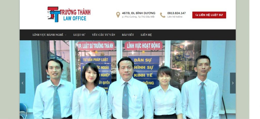 Top 10 công ty luật uy tín tại Bình Dương 18 Công ty Luật Trường Thành