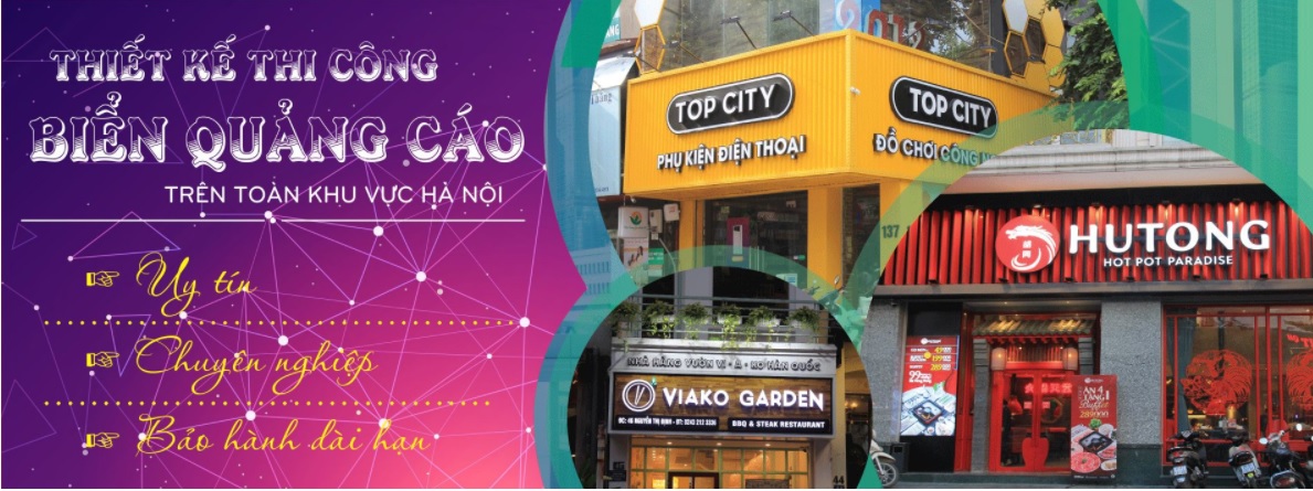 Top 10 công ty thi công bảng hiệu quảng cáo uy tín tại Hà Nội 17 Công ty thi công bảng hiệu quảng cáo LED Việt Á
