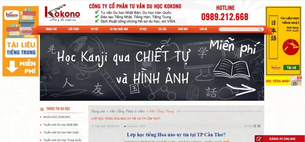 Top 5 trung tâm tiếng Trung uy tín tại Cần Thơ 9 Trung Tâm Tiếng Trung - Du Học Kokono