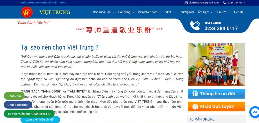 Top 5 trung tâm tiếng Trung uy tín tại Đà Nẵng 7 Trung tâm ngoại ngữ Việt Trung