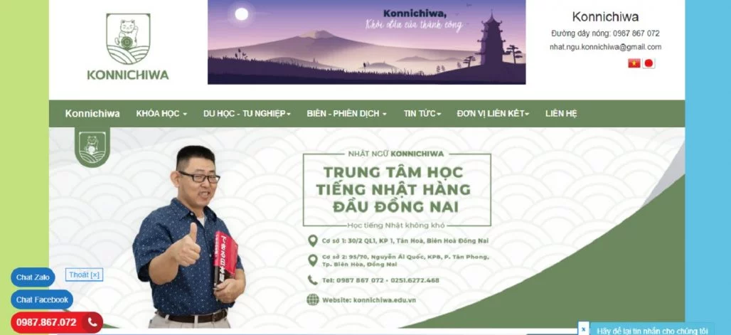 Top 5 trung tâm tiếng Nhật uy tín tại Biên Hòa - Đồng Nai 7 Trung tâm tiếng Nhật - Nhật ngữ Konnichiwa