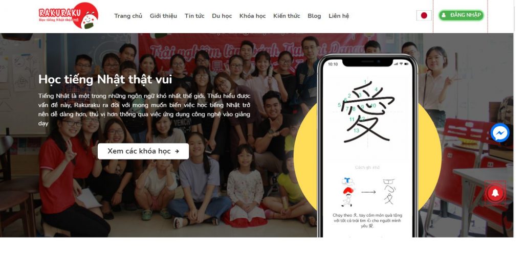 Top 7 trung tâm tiếng Nhật uy tín tại Đà Nẵng 10 Trung tâm tiếng Nhật - Nhật ngữ và tư vấn du học Rakuraku