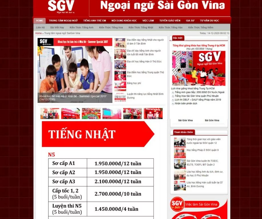 Top 5 trung tâm tiếng Nhật uy tín tại Biên Hòa - Đồng Nai 8 Trung tâm tiếng Nhật - SaiGon Vina