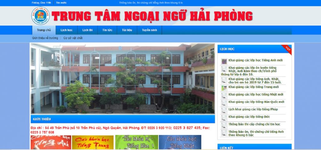Top 9 trung tâm tiếng Trung uy tín tại Hải Phòng 12 Trung tâm tiếng Trung - TRƯỜNG ĐẠI HỌC HẢI PHÒNG
