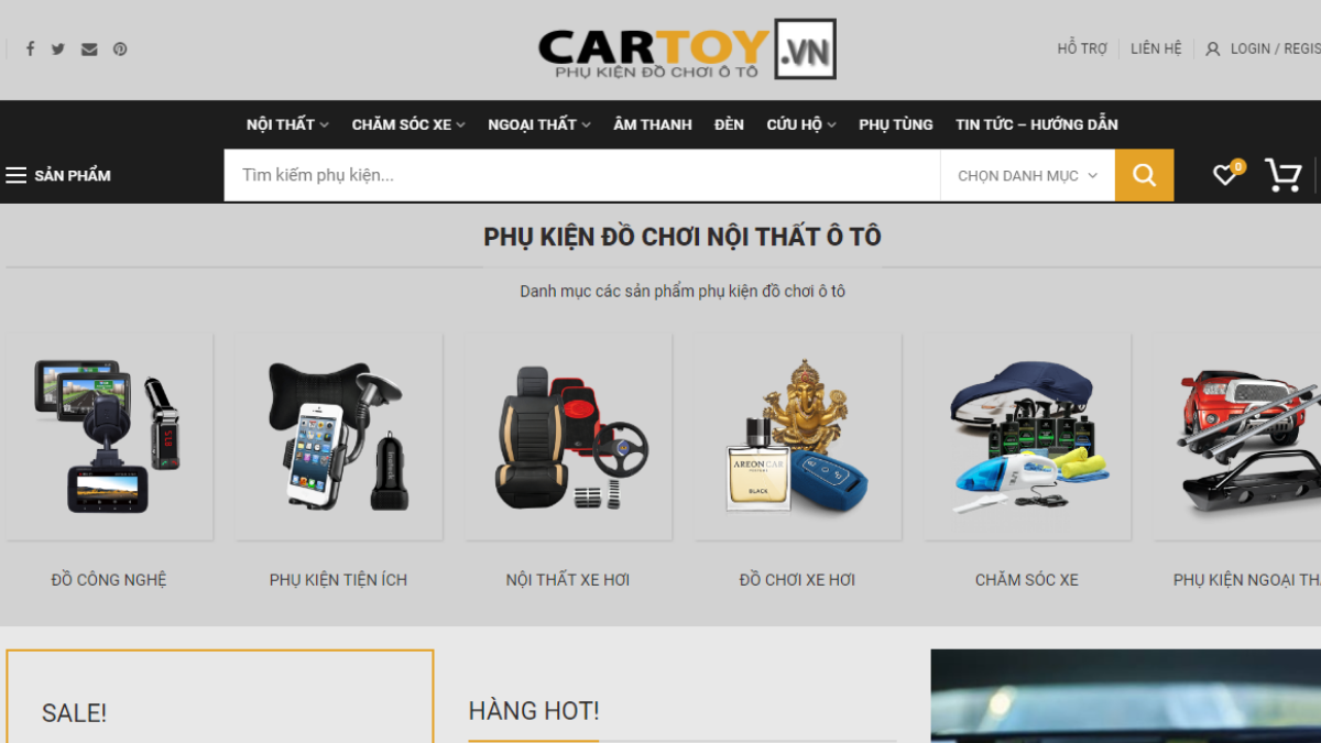 Công ty phụ kiện đồ chơi dành cho ô tô Cartoy.vn