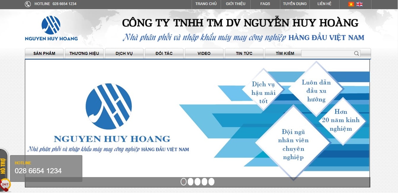 Công ty cung cấp máy móc ngành may Nguyễn Huy Hoàng