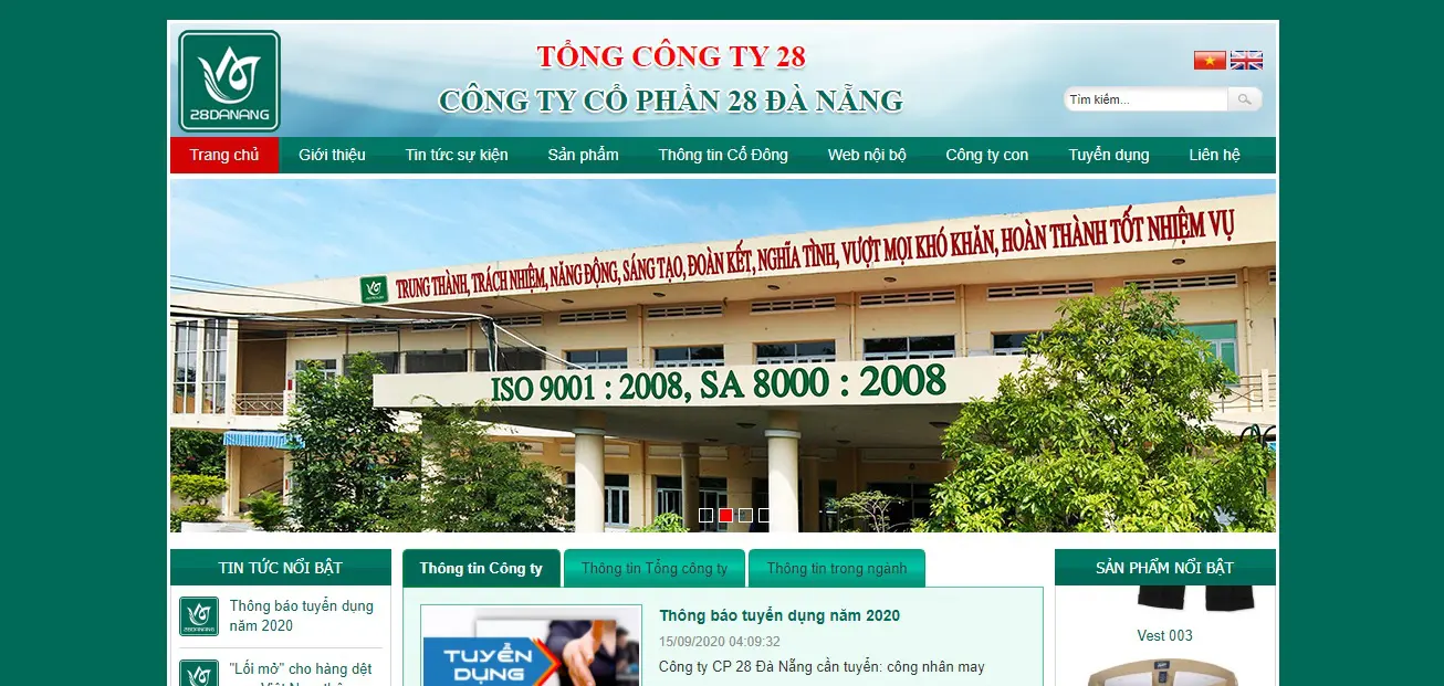 Top 10 công ty may mặc uy tín tại Đà Nẵng 17 Công ty may mặc - Công ty CP 28 Đà Nẵng