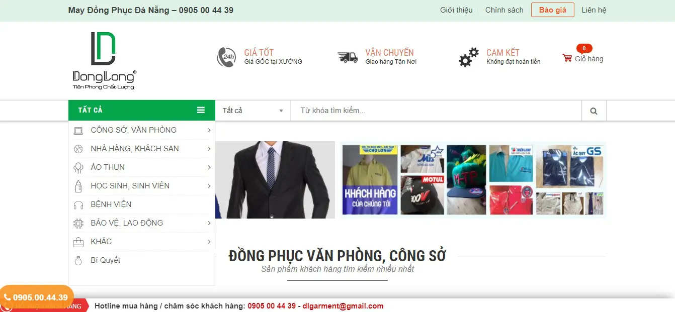 Top 10 công ty may mặc uy tín tại Đà Nẵng 15 Công ty may mặc - Công ty thương mại Đông Long