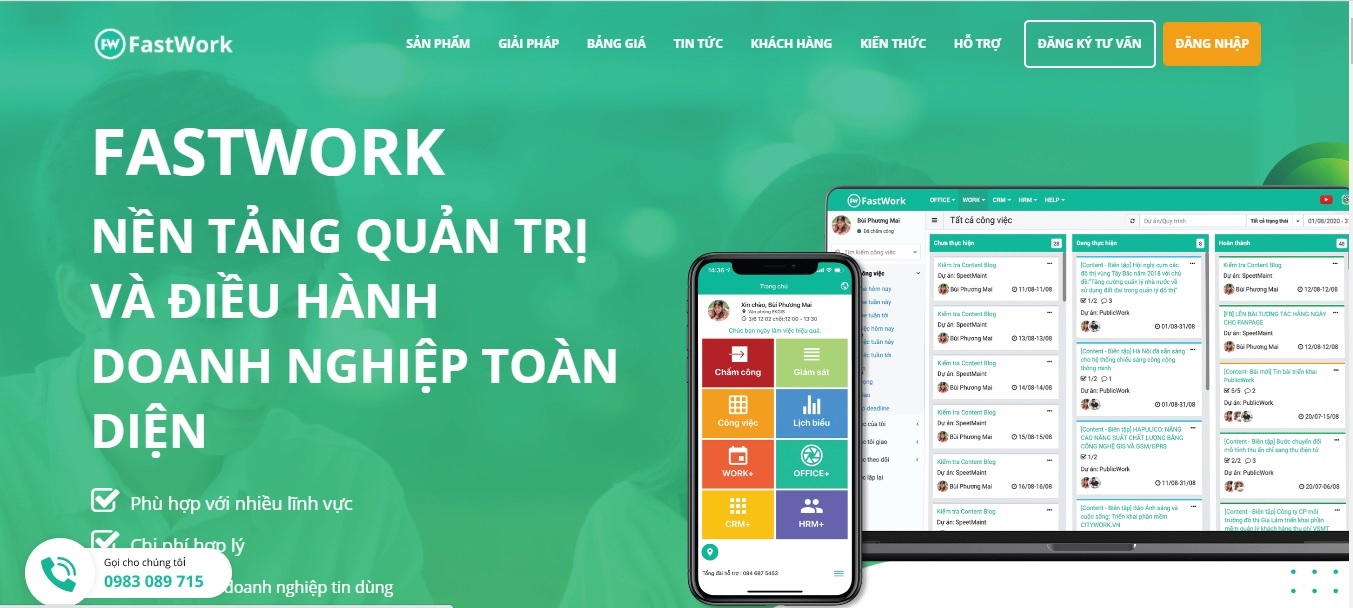 Top 6 công ty phần mềm CRM uy tín tại Hà Nội 8 Công ty phần mềm CRM - FastWork Việt Nam