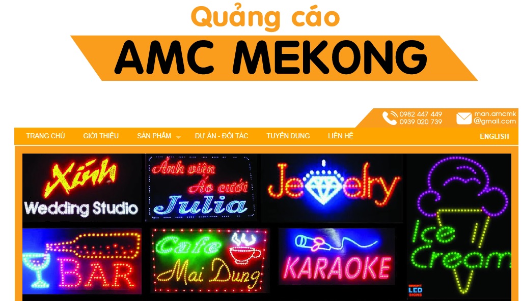 Công ty thi công bảng hiệu quảng cáo AMC Mekong