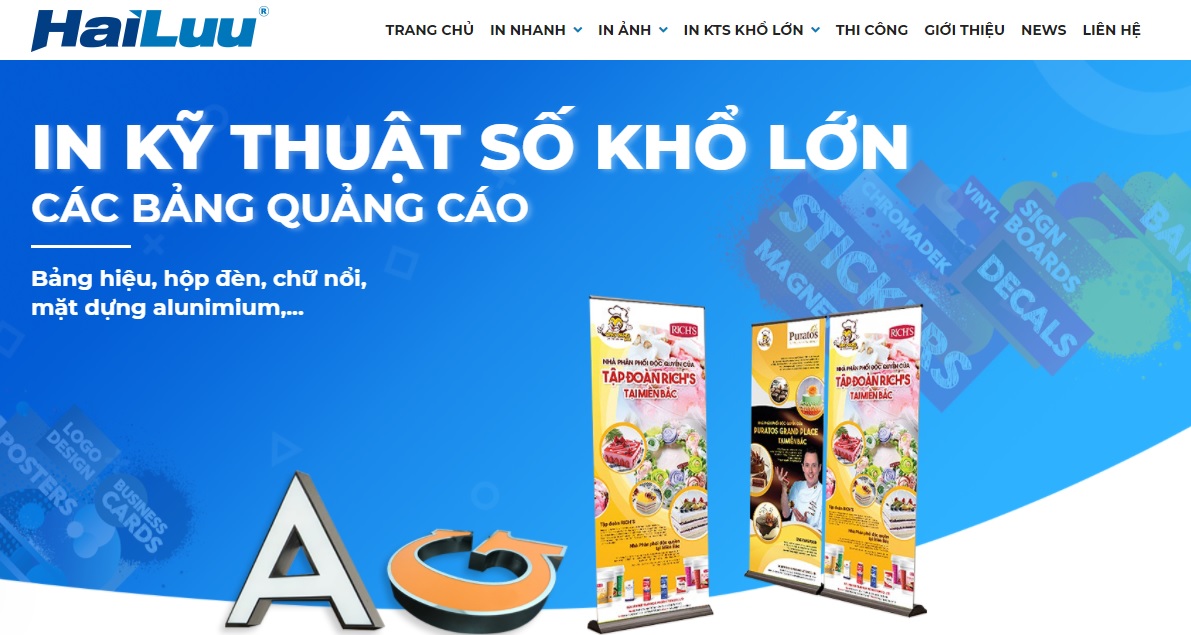 Công ty thi công bảng hiệu quảng cáo Hải Lưu
