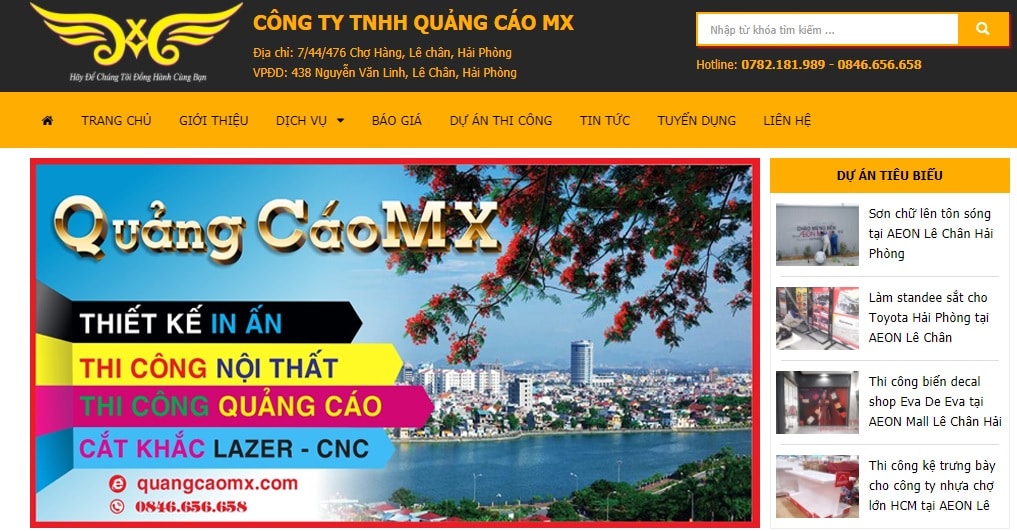 Top 10 công ty thi công bảng hiệu quảng cáo uy tín tại Hải Phòng 20 Công ty TNHH quảng cáo MX