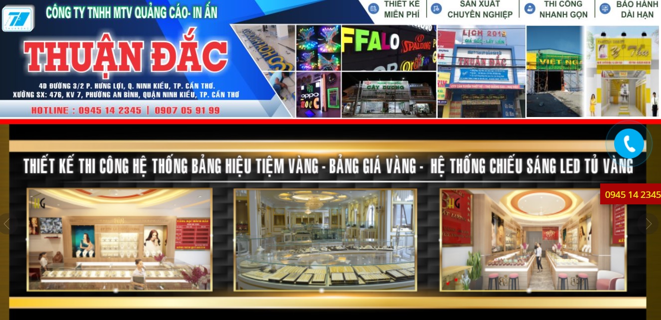 Công ty thi công bảng hiệu quảng cáo Thuận Đắc 