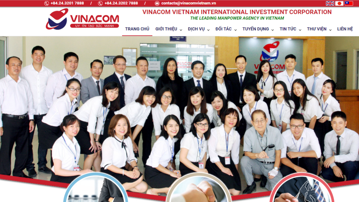Công ty cung cấp lao động Vinacom Việt Nam