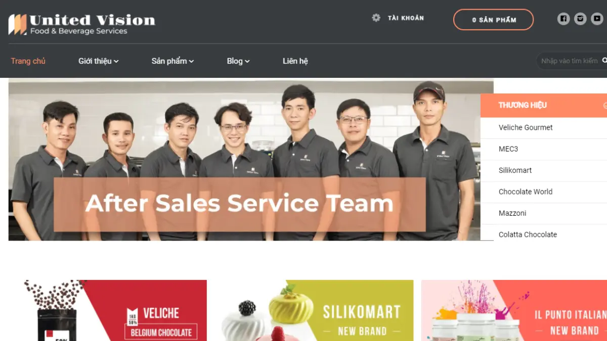 Top 10 công ty cung cấp nguyên liệu làm bánh uy tín tại Hà Nội 15 Công ty cung cấp nguyên liệu làm bánh United Vision