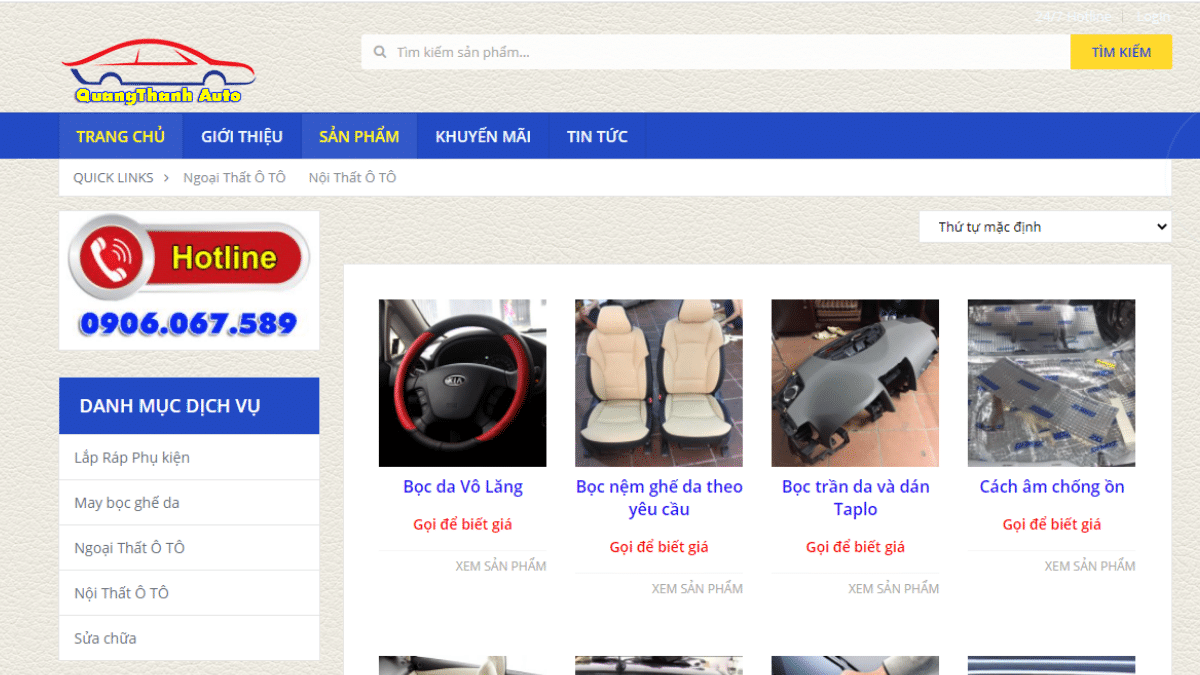 Công ty phụ kiện đồ chơi ô tô Quang Thanh Auto